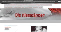 Desktop Screenshot of kleemaenner.de