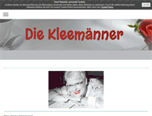 Tablet Screenshot of kleemaenner.de